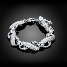 Load image into Gallery viewer, Fine Noble 925 Sterling Silver Solid Chain Bracelet For Women Men Charm Party Gift Wedding party Fashion Jewelry
