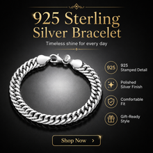 Load image into Gallery viewer, 925 Sterling Silver Chain Bracelet
