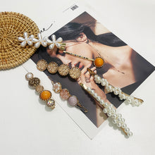 Load image into Gallery viewer, 20 PCS Macaron Pearl Acrylic Resin Metal Hair Clips Set 2022
