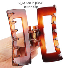 Load image into Gallery viewer, 4 PCS Large Hair Claw Clips, Hair Clips for Thick Hair Acrylic Banana Claw Clips Non-slip Hair Clip Rectangular Jaw Clips Big Hair Clips Gifts for Women 2022
