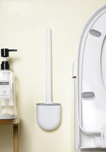 Load image into Gallery viewer, Mini Toilet Brush With Holder Set Long Handled Black Silicone Toilet Cleaner Brush Wall Mounted Wc Toilet Bathroom Accessories
