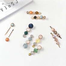 Load image into Gallery viewer, 20 PCS Macaron Pearl Acrylic Resin Metal Hair Clips Set 2022
