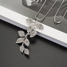 Load image into Gallery viewer, Leaf Crystal Long Chain Necklaces &amp; Pendants for Women Fashion Jewelry Sweater Chain Jewelry 2022

