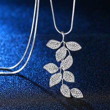 Load image into Gallery viewer, Leaf Crystal Long Chain Necklaces &amp; Pendants for Women Fashion Jewelry Sweater Chain Jewelry 2022
