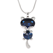 Load image into Gallery viewer, Cute Fox Gold Necklaces &amp; Pendants for Women Winter Jewelry Fashion Crystal Long Necklace 2022
