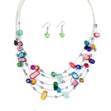 Load image into Gallery viewer, Jewelry Sets for Women Bohemian Necklaces Earrings Geometric Crystal Beads Shell Statement Chokers Brincos Bijoux 2022

