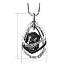 Load image into Gallery viewer, Long Necklace for Women Fashion Silver Color Crystal Maxi Necklaces &amp; Pendants Polygon Statement Collier Jewelry Accessories 2022
