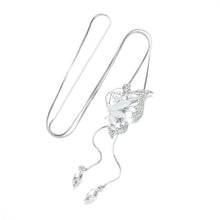 Load image into Gallery viewer, Fashion Opal Butterfly Necklaces &amp; Pendants For Women Trendy Long Necklace Collier Femme Vintage Female Silver Chain Jewelry 2022
