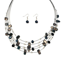 Load image into Gallery viewer, Jewelry Sets for Women Bohemian Necklaces Earrings Geometric Crystal Beads Shell Statement Chokers Brincos Bijoux 2022
