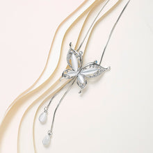 Load image into Gallery viewer, Collier Long Chain Necklaces for Women Fashion Opal Butterfly Necklaces &amp; Pendants Sweater Chain Jewelry 2022
