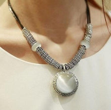 Load image into Gallery viewer, Collares Fashion Opal Statement Necklaces &amp; Pendants Women Vintage Accessories Collier Femme Leather Jewelry 2022

