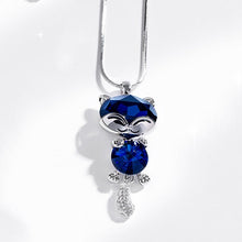 Load image into Gallery viewer, Cute Fox Gold Necklaces &amp; Pendants for Women Winter Jewelry Fashion Crystal Long Necklace 2022
