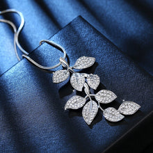 Load image into Gallery viewer, Leaf Crystal Long Chain Necklaces &amp; Pendants for Women Fashion Jewelry Sweater Chain Jewelry 2022
