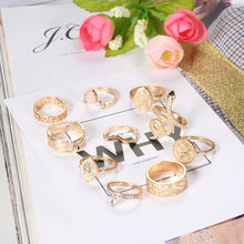 Load image into Gallery viewer, 10Pcs/Set Vintage Boho Snake Crystal Finger Rings Set Punk Bohemian Letter Star Ring for Women Party Jewelry Gift 2022

