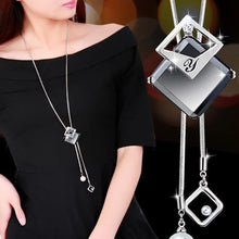 Load image into Gallery viewer, Statement Maxi Fashion Long Necklaces &amp; Pendants for Women Fashion Geometric Necklace Jewelry Collier Femme Collar Accessories 2022
