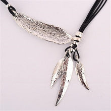 Load image into Gallery viewer, Collier Femme Feather Necklaces &amp; Pendants Rope Leather Vintage Maxi Colar For Statement Necklace Women Fashion Jewelry Bijoux 2022

