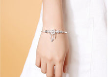 Load image into Gallery viewer, Adjustable 925 Sterling Silver Dreamcatcher Tassel Feather Round Bead Charm Bracelet &amp;Bangle For Women Elegant Jewelry sl209 2022
