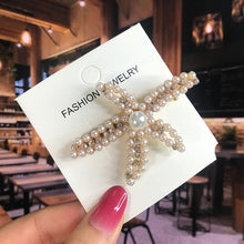 Load image into Gallery viewer, Leaf Pearl Acrylic Hair Clips Set Barrettes for Women 2022
