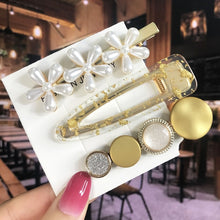 Load image into Gallery viewer, Leaf Pearl Acrylic Hair Clips Set Barrettes for Women 2022
