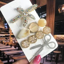 Load image into Gallery viewer, Leaf Pearl Acrylic Hair Clips Set Barrettes for Women 2022
