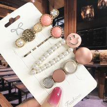 Load image into Gallery viewer, Leaf Pearl Acrylic Hair Clips Set Barrettes for Women 2022
