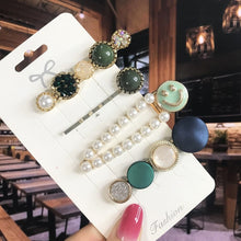 Load image into Gallery viewer, Leaf Pearl Acrylic Hair Clips Set Barrettes for Women 2022
