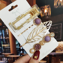 Load image into Gallery viewer, New Starfish Hair Clip For Women 2021 Korean Acrylic Hairpins Geometric Crystal Hair Barrettes Girl Hair Accessories Hairgrip 2022
