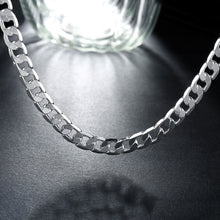 Load image into Gallery viewer, Classic Men's 925 Sterling Silver Necklace high quality Jewelry personality 16-24 inches 8MM necklace fashion Christmas gifts 2022
