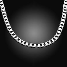 Load image into Gallery viewer, Classic Men's 925 Sterling Silver Necklace high quality Jewelry personality 16-24 inches 8MM necklace fashion Christmas gifts 2022

