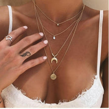 Load image into Gallery viewer, Bohemian Fashion Shell Necklaces &amp; Pendants for 2021 Vintage Multilayer Choker Necklace Women Collier Femme Collares Jewelry 2022
