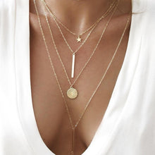Load image into Gallery viewer, Bohemian Fashion Shell Necklaces &amp; Pendants for 2021 Vintage Multilayer Choker Necklace Women Collier Femme Collares Jewelry 2022
