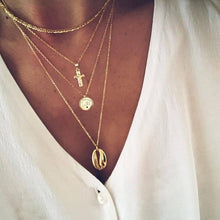 Load image into Gallery viewer, Bohemian Fashion Shell Necklaces &amp; Pendants for 2021 Vintage Multilayer Choker Necklace Women Collier Femme Collares Jewelry 2022
