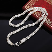 Load image into Gallery viewer, Fashion 925 Sterling Silver Necklaces Charm Jewelry 20 Inches Domineering retro faucet men's necklace Party Christmas Gifts 2022
