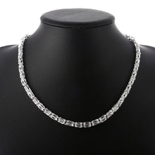 Load image into Gallery viewer, Fashion 925 Sterling Silver Necklaces Charm Jewelry 20 Inches Domineering retro faucet men's necklace Party Christmas Gifts 2022
