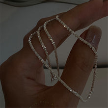 Load image into Gallery viewer, 2022 Trend Sparkling Silver Color Choker Necklace for Women Elegant Clavicle Chain Necklace Party Wedding Collar Jewelry Gifts 2022
