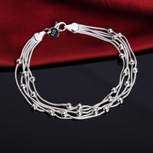Load image into Gallery viewer, Hot 925 sterling silver Bracelets Snake chain round beads for women Retro Wedding party Wild Christmas Gifts fashion Jewelry 2022
