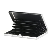 Load image into Gallery viewer, Fashion Aluminum Antimagnetic Card Holder Women Men Metal Cowhide Credit Card Business Card Holders Organizer Purse Wallet 2022
