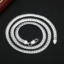 Load image into Gallery viewer, 45-60CM 925 Sterling Silver 6mm width luxury brand design Fine Necklace Chain For Woman Men Fashion Wedding Engagement Jewelry 2022
