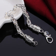 Load image into Gallery viewer, Hot new 925 sterling silver Bracelets Retro faucet domineering men's chain Wedding party Christmas Gift Fashion Jewelry 2022

