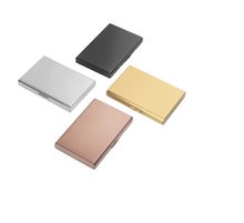 Load image into Gallery viewer, Fashion Aluminum Antimagnetic Card Holder Women Men Metal Cowhide Credit Card Business Card Holders Organizer Purse Wallet 2022
