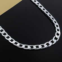 Load image into Gallery viewer, Classic Men's 925 Sterling Silver Necklace high quality Jewelry personality 16-24 inches 8MM necklace fashion Christmas gifts 2022
