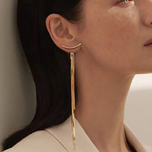 Load image into Gallery viewer, Fashion Long Thread Tassel Drop Earrings for Women 2022 Girls Elegant Gold Ear Bar Geometric Earrings Female Jewley Accessories 2022
