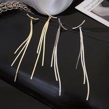 Load image into Gallery viewer, Fashion Long Thread Tassel Drop Earrings for Women 2022 Girls Elegant Gold Ear Bar Geometric Earrings Female Jewley Accessories 2022
