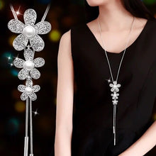 Load image into Gallery viewer, Collier Femme Black Long Necklaces for Women Fashion Crystal Necklace Pendant Jewelry 2022
