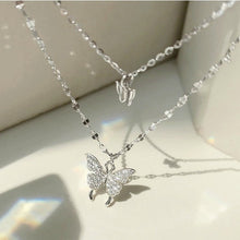 Load image into Gallery viewer, New Shiny Butterfly Necklace Ladies Exquisite Double Layer Clavicle Chain Necklace Jewelry for Ladies Gift 2022

