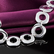 Load image into Gallery viewer, Hot 925 sterling silver Bracelets classic fashion Square chain for woman Wedding party Christmas Gift high quality Jewelry 2022
