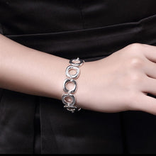 Load image into Gallery viewer, Hot 925 sterling silver Bracelets classic fashion Square chain for woman Wedding party Christmas Gift high quality Jewelry 2022

