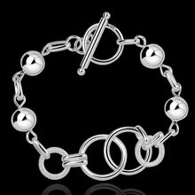 Load image into Gallery viewer, Hot new 925 sterling silver Bracelets women Wild Creative circle beads chain fashion lady Wedding party Christmas gifts Jewelry 2022
