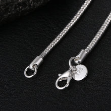 Load image into Gallery viewer, 40-75cm 925 Sterling Silver 2MM Solid Snake Chain Necklace for Men Women Fashion Jewelry for Pendant 2022
