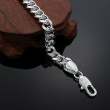 Load image into Gallery viewer, New fashion 925 sterling silver charm 8MM geometry Bracelets for women man classic party Wedding accessories Jewelry gifts 2022
